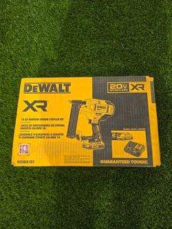 18 GA Narrow Crown Stapler XR  Kit DEWALT 20V