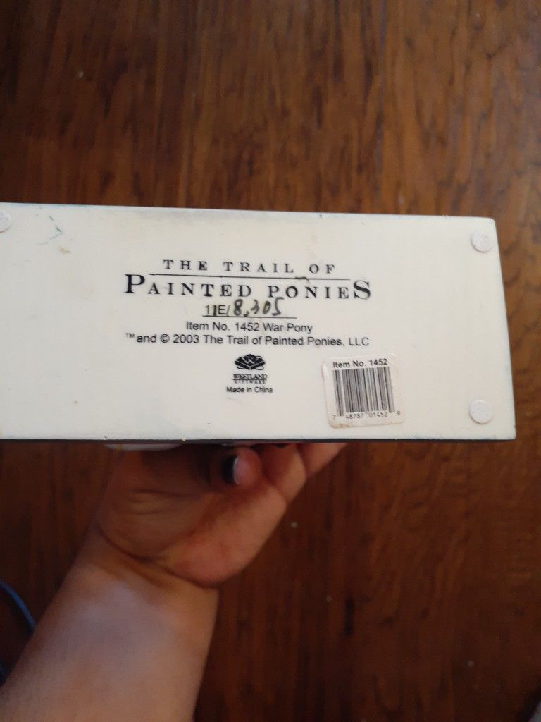 EXQUISITE THE TRAIL OF PAINTED PONIES #1452 7" WAR PONY Sculpture.