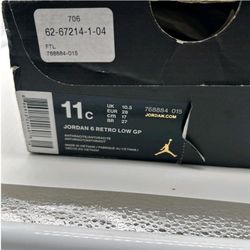New Jordan Six Retro Low Kids Size 11c New In Box