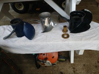 Three boat propellers For Sale