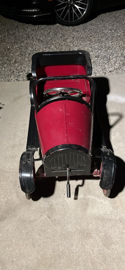 Vintage Kids Pedal Car Red and Black