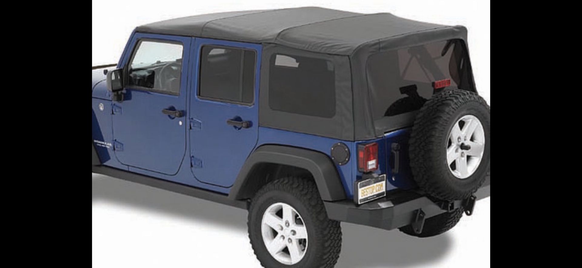 Bestop (contact info removed) Supertop NX Soft Top with Tinted Windows for 07-18 Jeep Wrangler Unlimited JK 4 Door