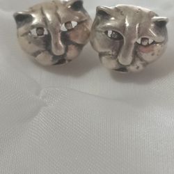 925 SILVER  "" TIGER 🐅 EARRING ""