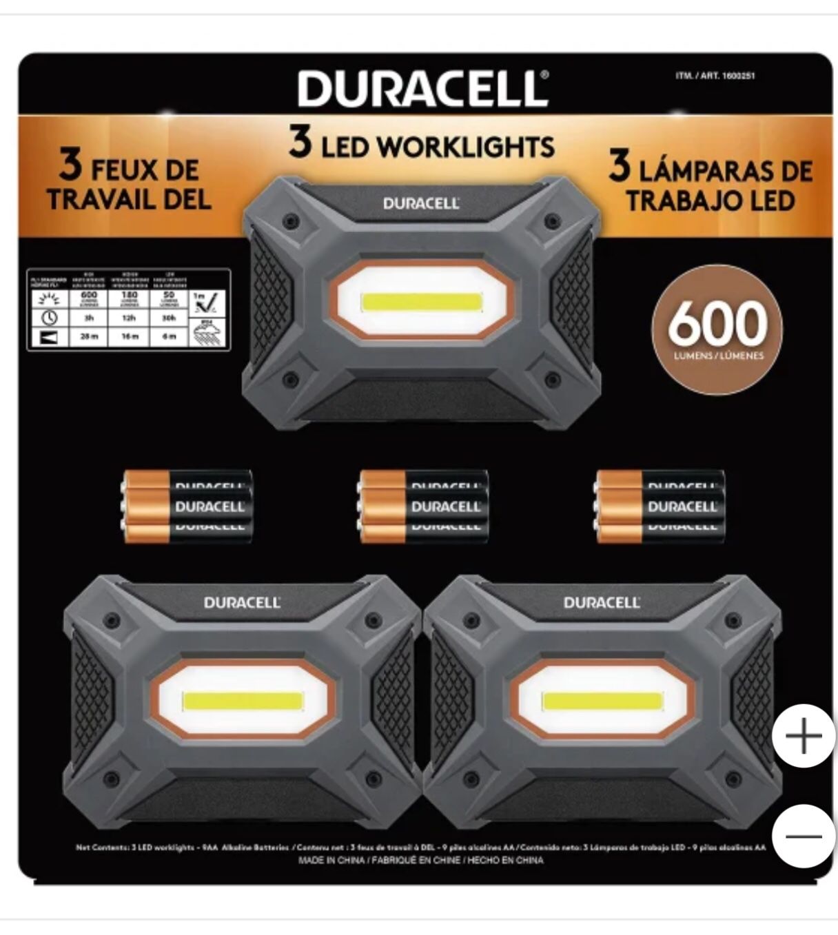 DURACELL HEADLIGHTS