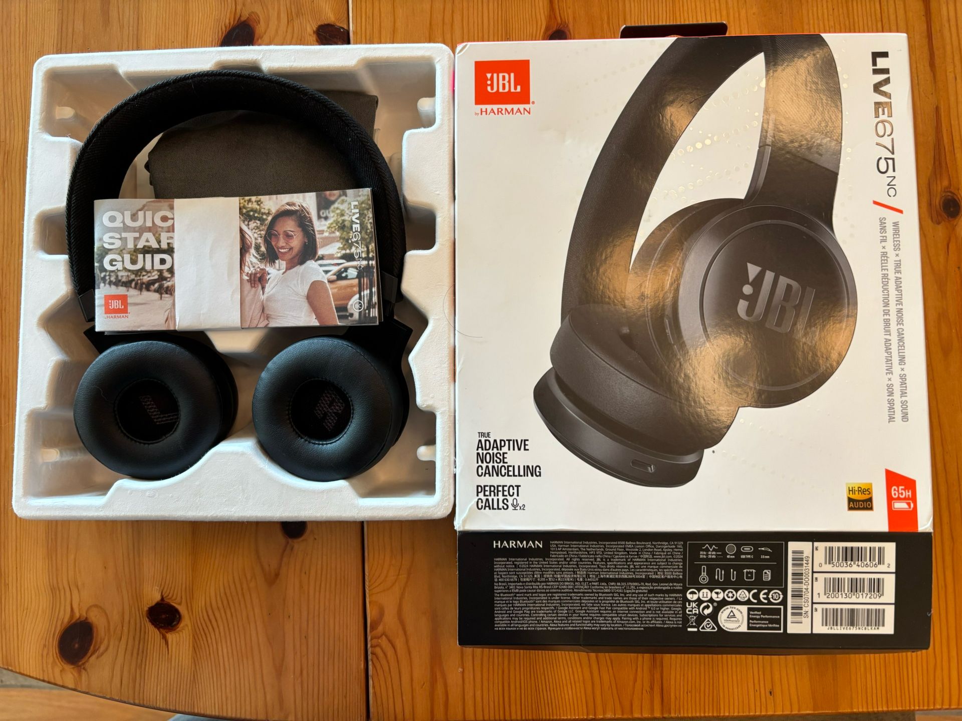 JBL LIVE675 NC Noise Canceling Headphones 