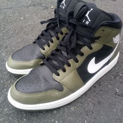 Nike Air Jordan Olive White Black