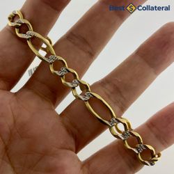 14k Gold Figaro Bracelet