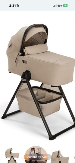 Nuna Demi next bassinet in biscotti