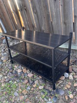 Black 3-Tier Shoe Rack / Shoe Organizer