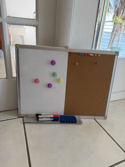 Dry Erase Whiteboard and Corkboard – Home Office Decor
