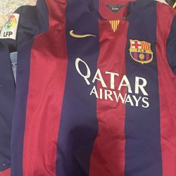 Long Sleeve Vintage Barcelona Jersey 14/15