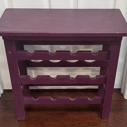 Wooden Wine Rack Table 24”x12” and 22.5”tall  just $15