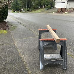 Saw Horses Folding Plastic Light Weight Lumber Holder Construction House Repair $25 for Both