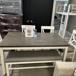 Table 4 Chairs And Bench 