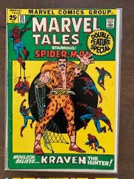 Marvel Tales #33, published in 1972, featuring Spider-Man and Kraven the Hunter