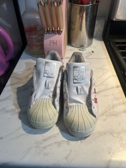 Adidas Pink & White Shoes