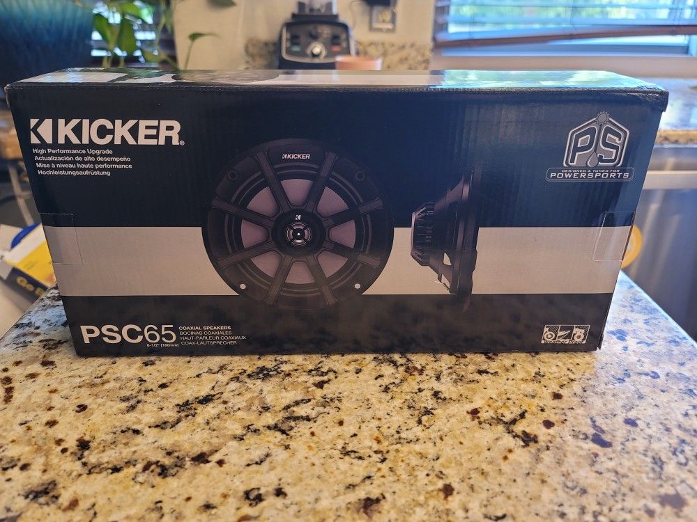 Brand new Kicker 6.5" PSC Powersport UTV Boat Marine Coax speakers