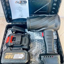 New 48V Cordless Jet Blower / Turbo Fan – High Speed Air Duster w/ Case