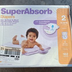 Size 2 Diapers. Up & Up. 162 Count. $20