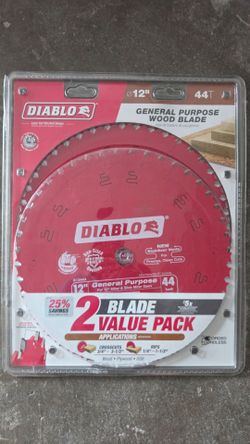 Diablo 12" 44T General Purpose Wood Blade 2-Pack
