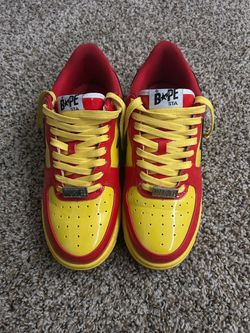 BAPE Sta Marvel Iron Man Sneakers size 10.5