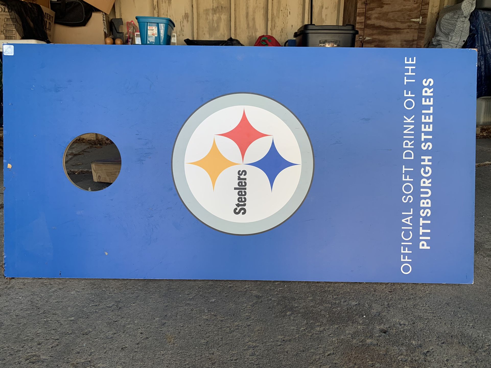 Custom Pepsi Steelers Cornhole Set for Sale in Elyria, OH - OfferUp