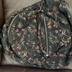 Givenchy Nylon All Over Monkey Brother Print Backpack Black 