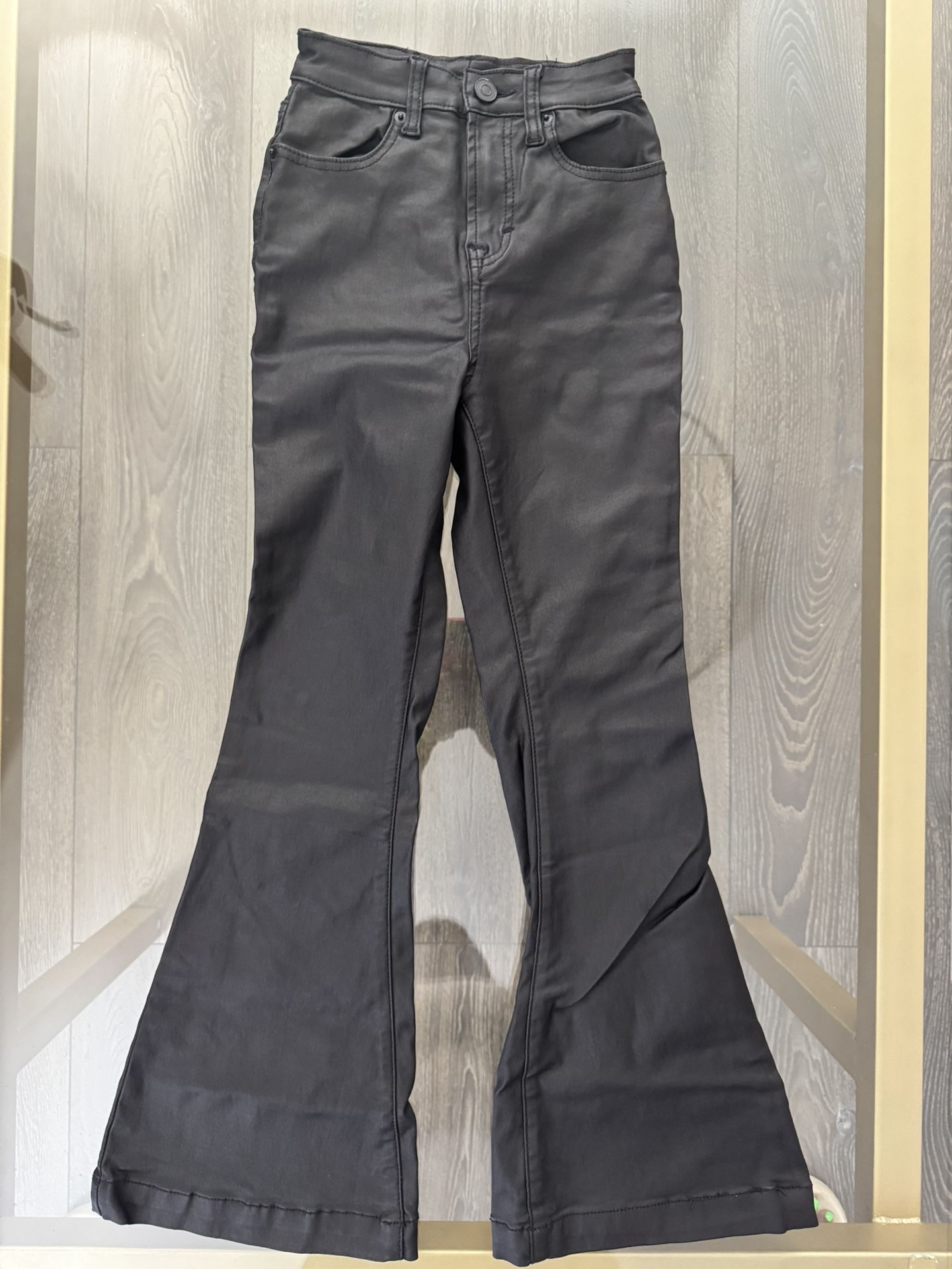 Chelsea & Violet girls faux leather bootcut pants size 10