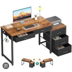 Brown 53 Inch Desk
