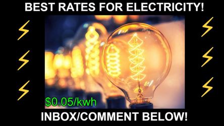 CHEAP ELECTRICITY AS LOW AS $0.05 cents per KW!