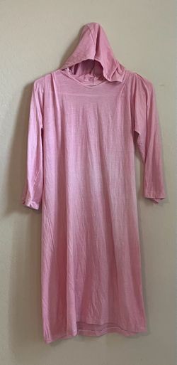 Pink Long-sleeved Hooded Dress