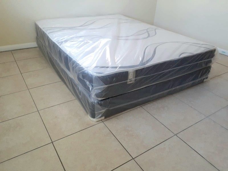 NEW QUEEN MATTRESS and BOX SPRING. Bed Frame Sold Separately