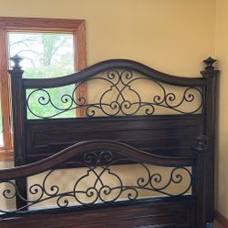 Dark Wood Bed Frame