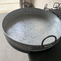 Kirkland Galvanized Round Tray