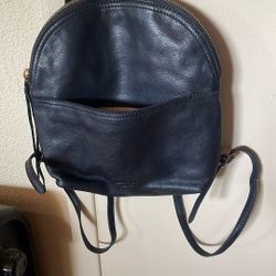Margot New York Black Leather Backpack