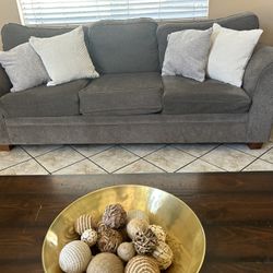 Gray Sofa & Loveseat