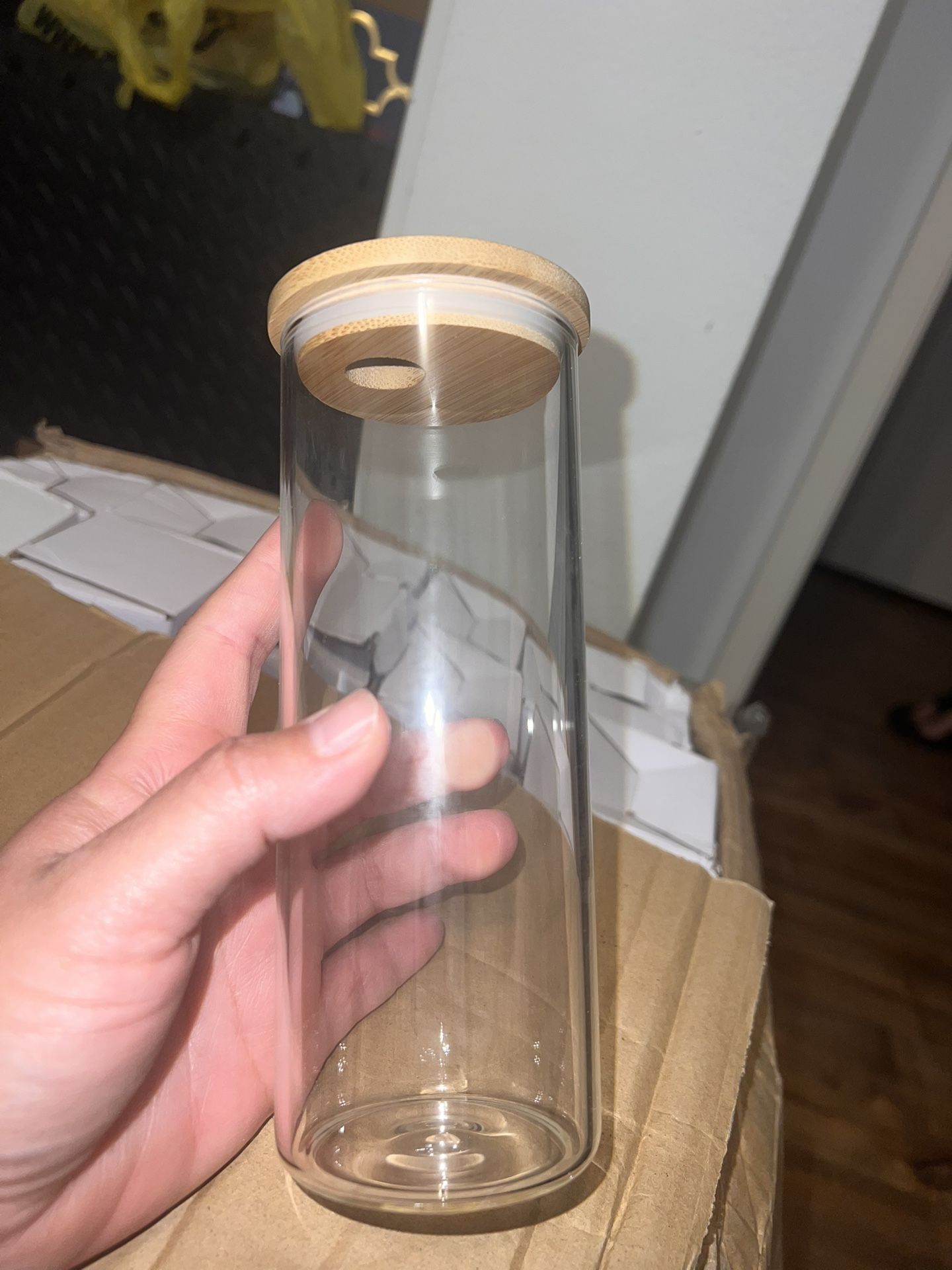 Glass Water Bottle