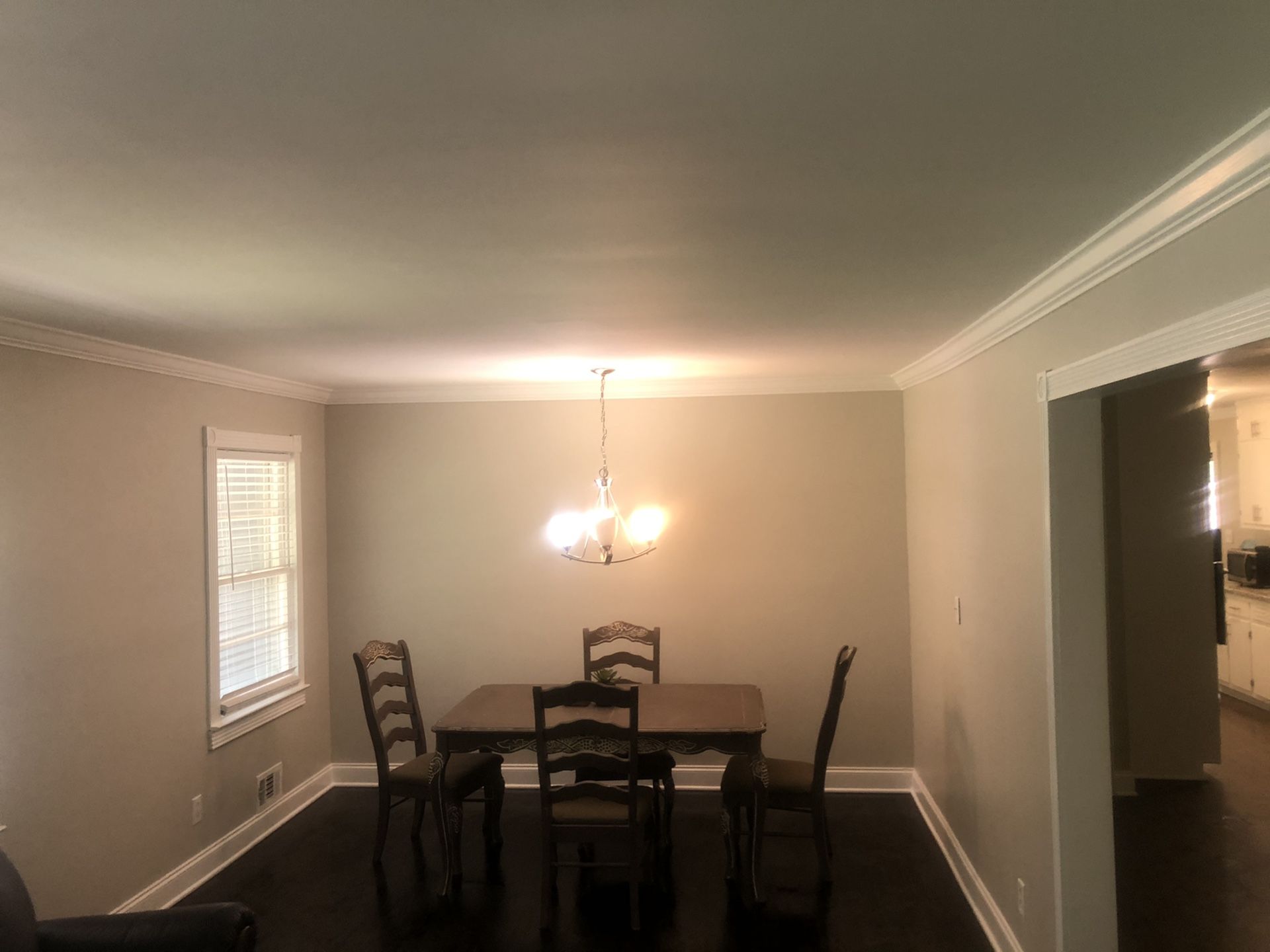 Dining room table with leaf