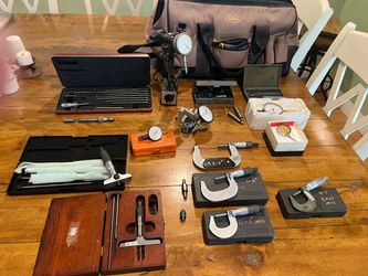 Machinist tools and tool bag