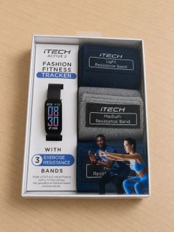 Smart Watch iTECH Active 2 Fitness Tracker with 3 Resistance Bands