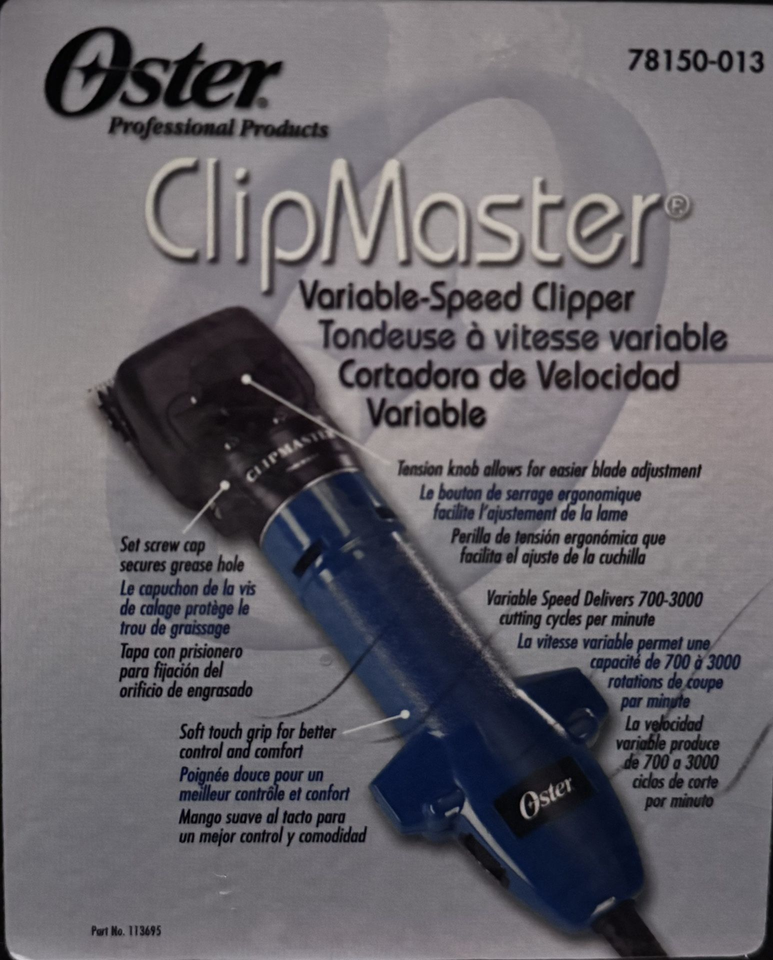 Oyster Clip Master Large Animal Clippers