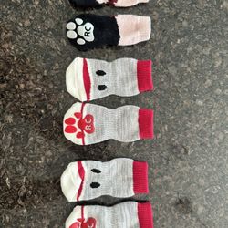 Lot Of 3 Pairs Of Dog Slippers- Large Size - Fit A 50 Lb Boxer