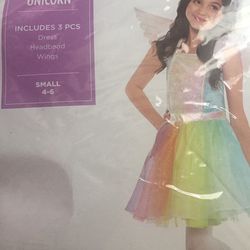 Unicorn Girls Costume Size S(4-6)
