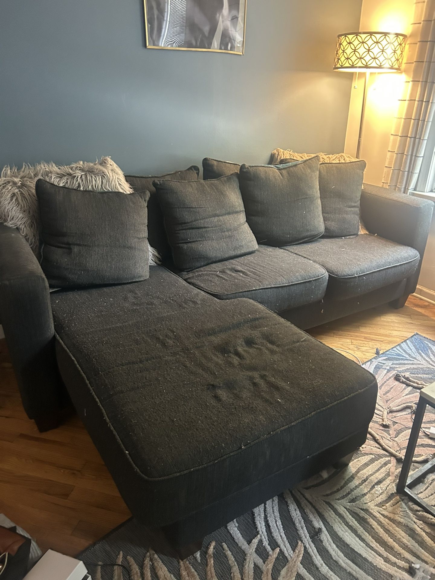 Navy Blue Sectional Couch