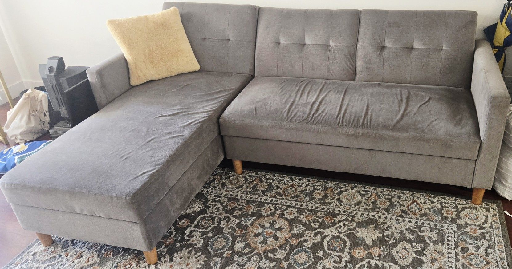 Small Grey Sectional Sofa