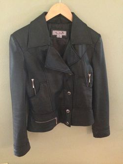 Che-bella leather jacket motorcycle style medium