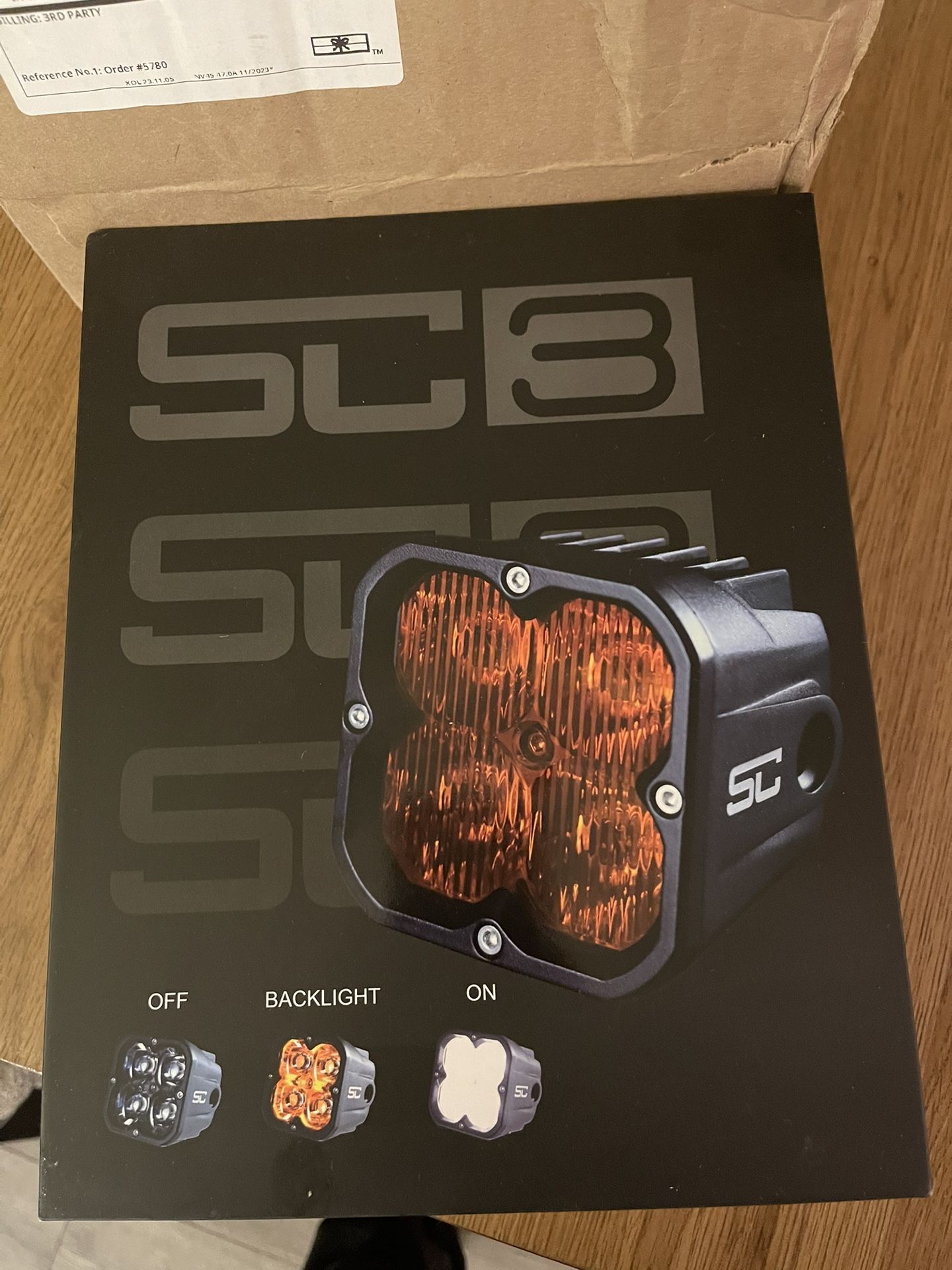 SC Led Lights, Amber Lights Plus Ditch Brackets. 