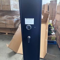 Large 5 Gun Security Cabinet with Fingerprint Lock