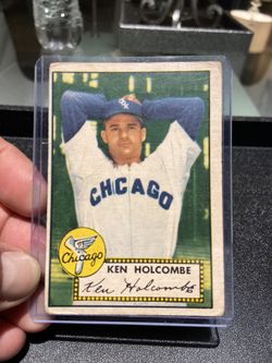 Kenneth Edward Holcombe 1952 topps baseball card