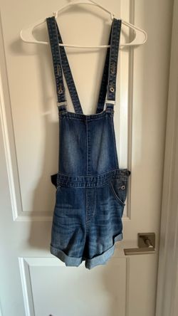 Jean short overalls